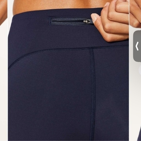 Lululemon leggings womens Speed Up Crop (21") Midnight Navy size 4 - Picture 7 of 12